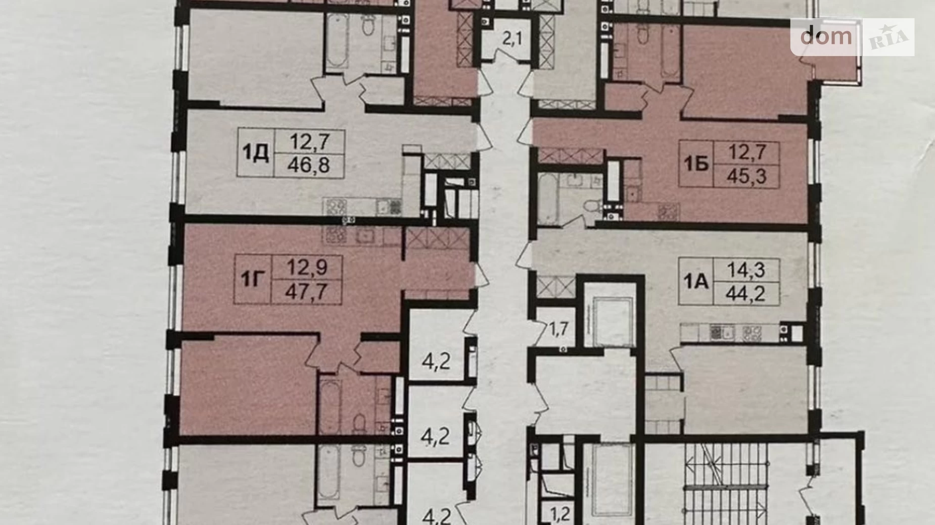 Продається 3-кімнатна квартира 73 кв. м у Вінниці, пров. Цегельний