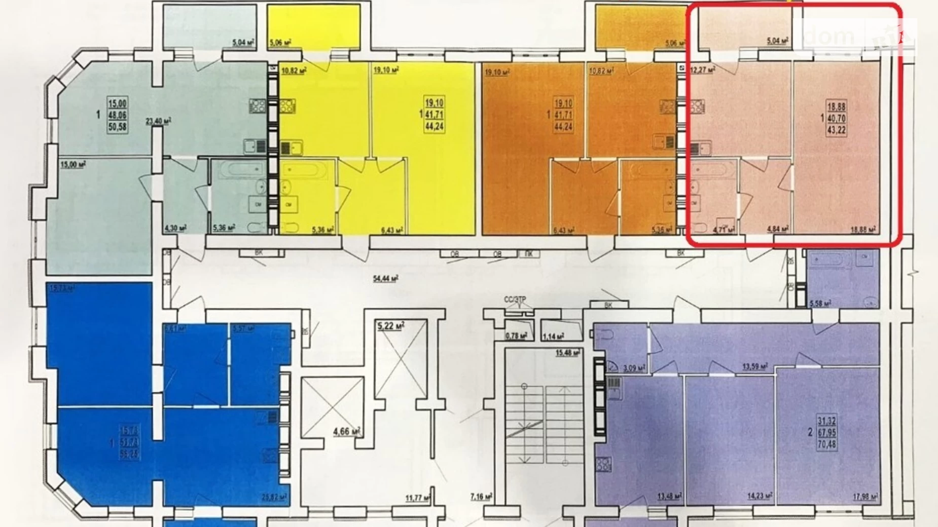 Продается 1-комнатная квартира 43 кв. м в Харькове, ул. Елизаветинская, 2Б