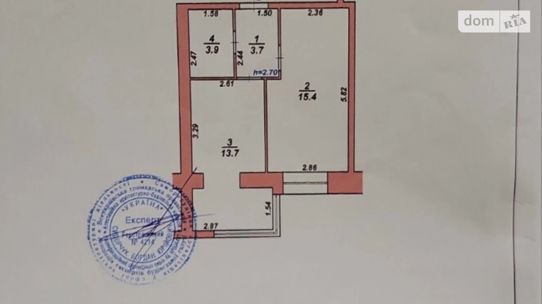 Продається 1-кімнатна квартира 37 кв. м у Хмельницькому, вул. Нижня Берегова, 2/2В - фото 2