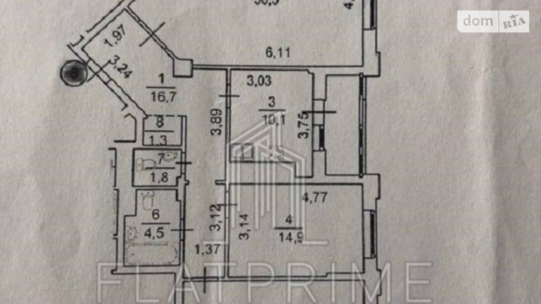 Продается 3-комнатная квартира 110 кв. м в Киеве, наб. Днепровская, 26К