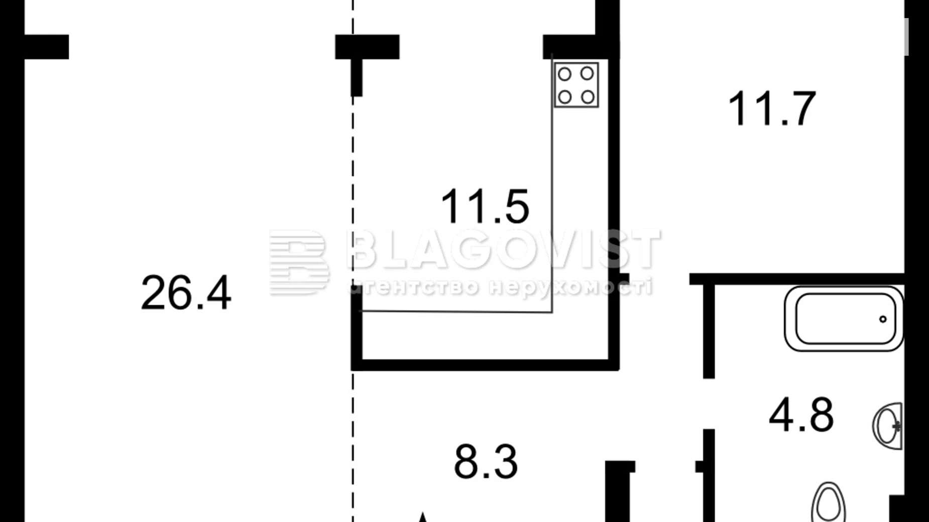 Продается 2-комнатная квартира 63 кв. м в Киеве, ул. Михаила Омельяновича-Павленко(Суворова), 13 - фото 2