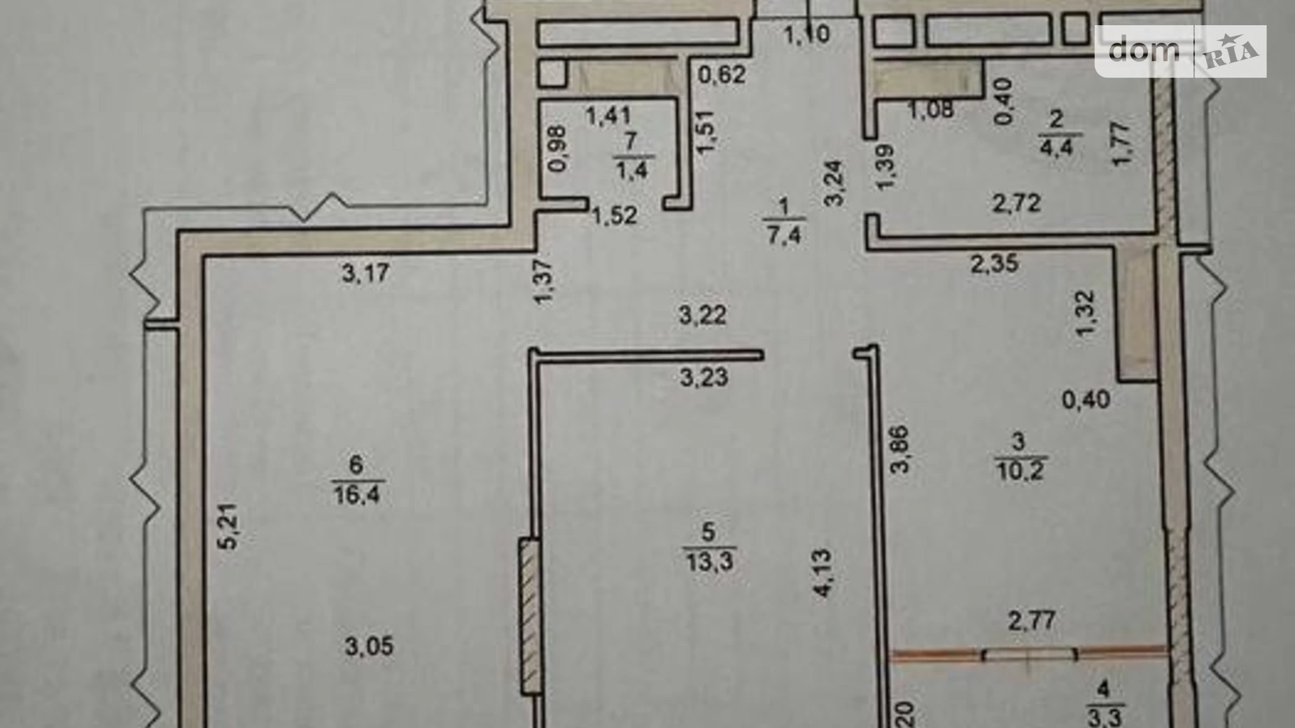 Продается 2-комнатная квартира 56 кв. м в Киеве, просп. Науки, 58