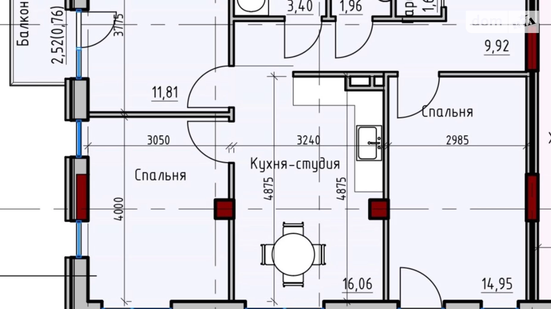 Продається 3-кімнатна квартира 74 кв. м у Одесі, вул. Радісна, 17