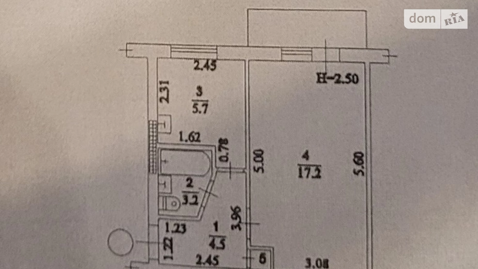 Продається 1-кімнатна квартира 32 кв. м у Одесі, вул. Марсельська