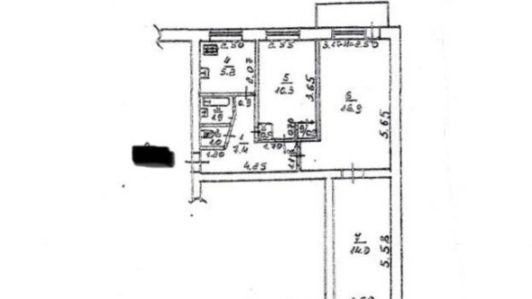 Продается 3-комнатная квартира 61.3 кв. м в Одессе, ул. Семинарская