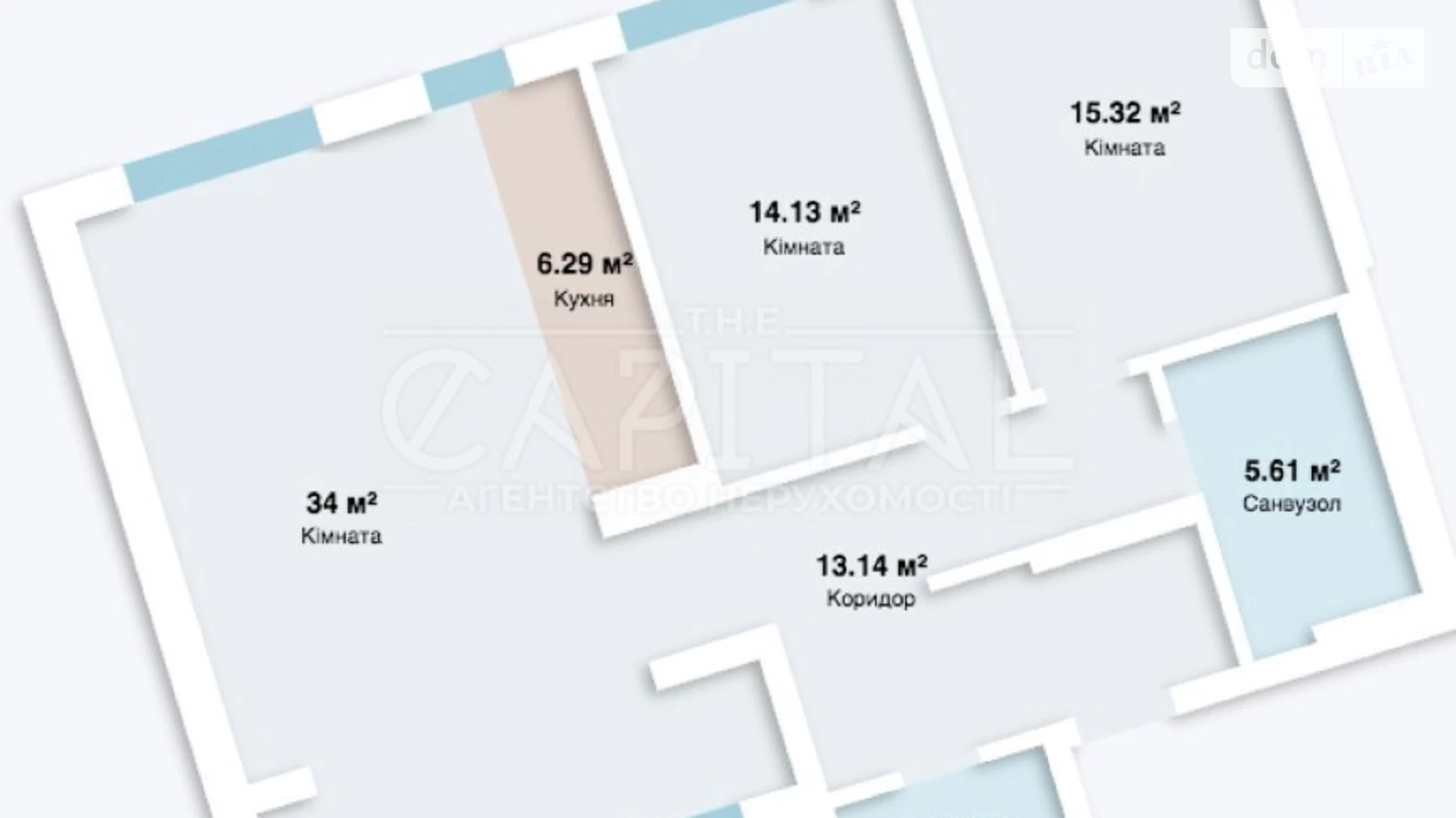 Продается 3-комнатная квартира 91.97 кв. м в Киеве, ул. Речная(Годовая), 4 - фото 3