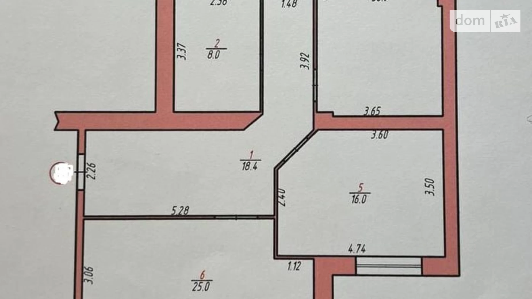 Продається 3-кімнатна квартира 124.2 кв. м у Хмельницькому, вул. Зарічанська