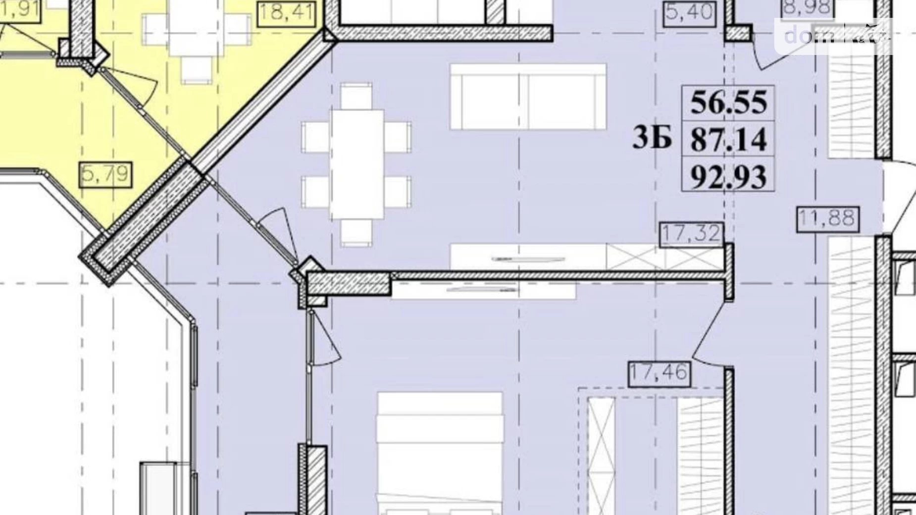 Продается 3-комнатная квартира 93 кв. м в Одессе, Фонтанская дор., 40