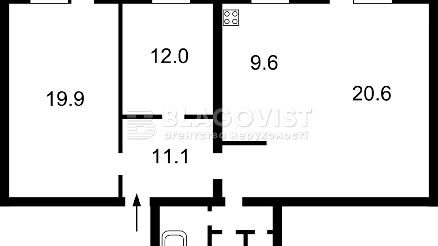 Продается 3-комнатная квартира 87 кв. м в Киеве, ул. Митрополита Василия Липковского(Урицкого), 19