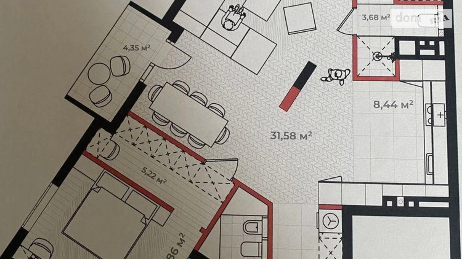 Продается 3-комнатная квартира 93 кв. м в Львове