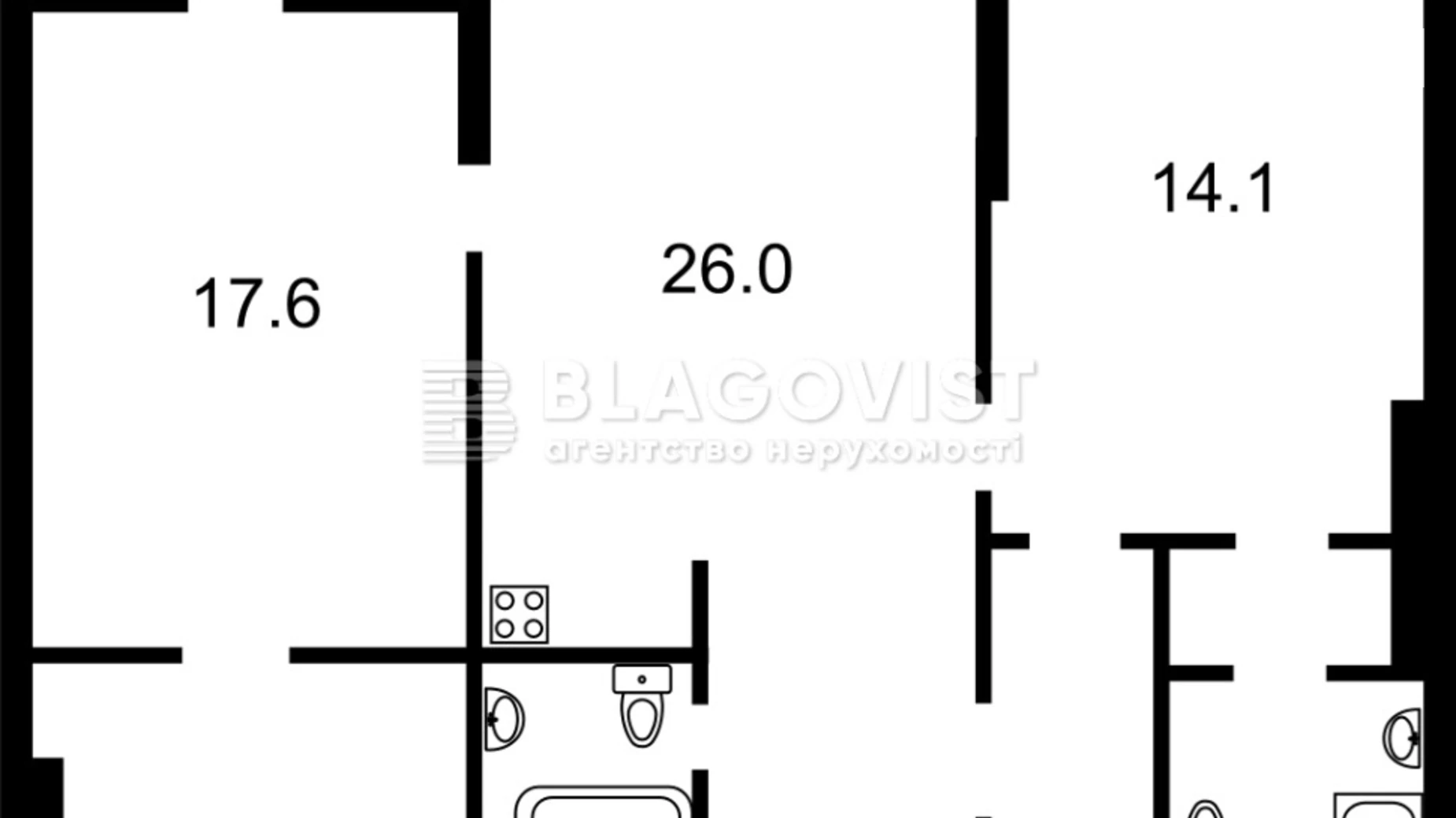 Продается 2-комнатная квартира 84 кв. м в Киеве, ул. Бульварно-Кудрявская, 17 - фото 3