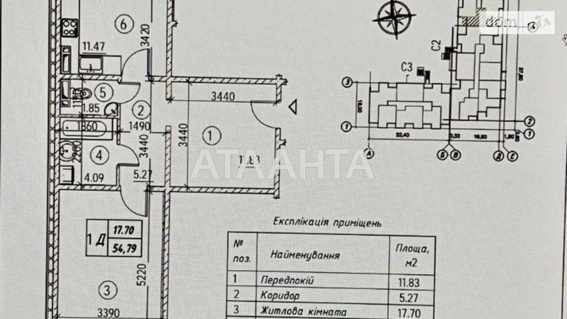 Продається 1-кімнатна квартира 55 кв. м у Києві, вул. Коноплянська, 22