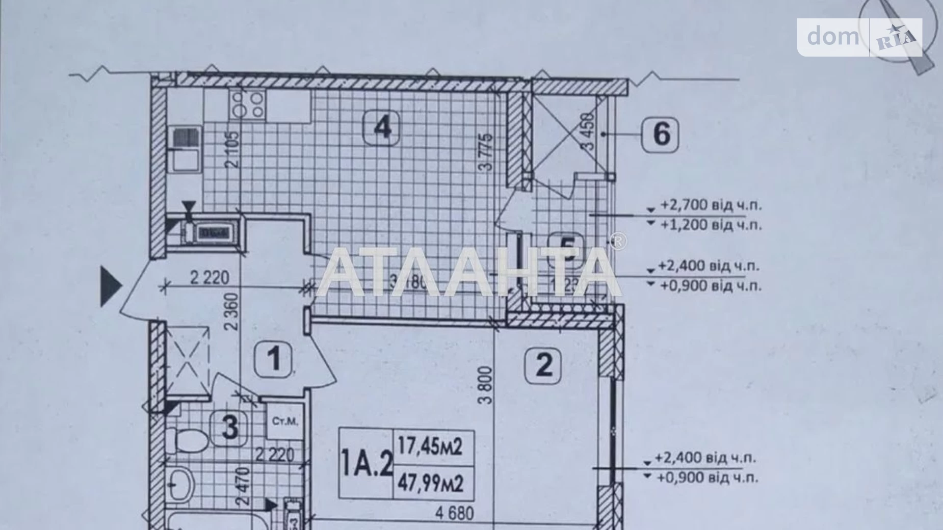 Продается 1-комнатная квартира 48 кв. м в Киеве, ул. Ивана Выговского(Маршала Гречко), 10