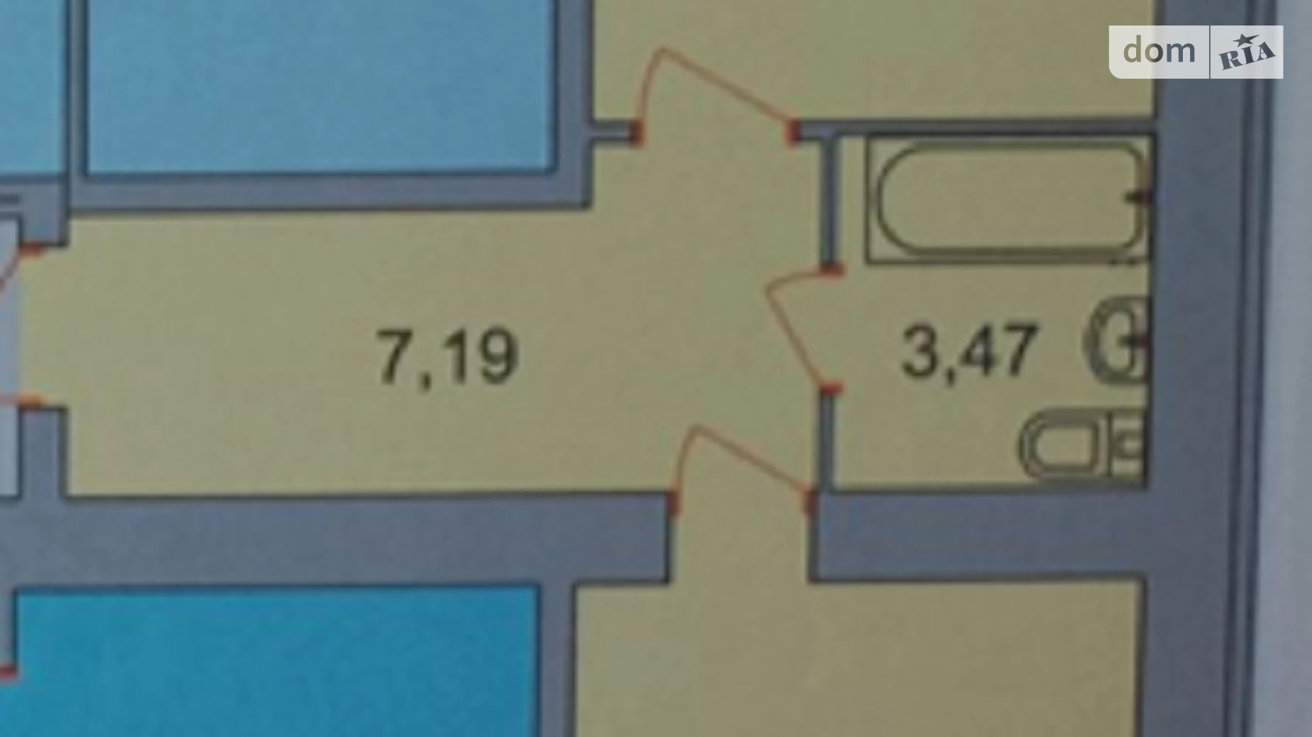 Продается 1-комнатная квартира 45 кв. м в Виннице, ул. Академика Янгеля, 6Г