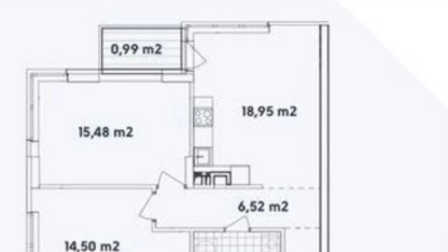 Продається 2-кімнатна квартира 75 кв. м у Києві, просп. Правди, 15