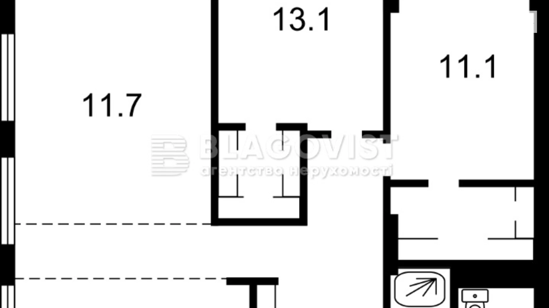 Продается 3-комнатная квартира 82 кв. м в Киеве, ул. Иоанна Павла II(Патриса Лумумбы), 11