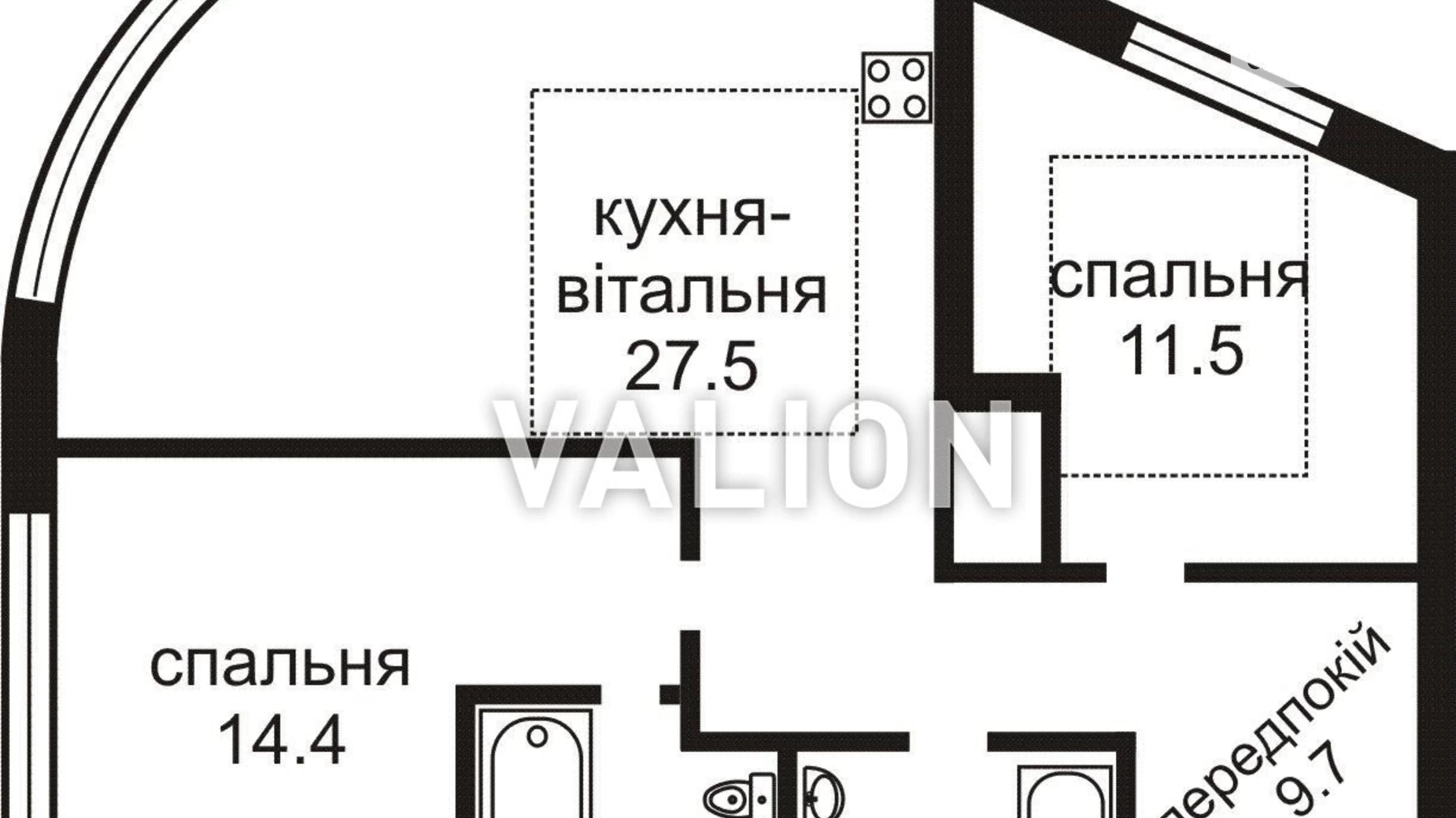 Продается 2-комнатная квартира 71 кв. м в Киеве, ул. Васильковская, 1 - фото 3