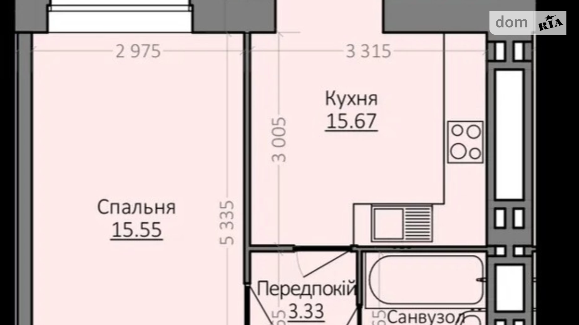 Продается 1-комнатная квартира 39 кв. м в Хмельницком, ул. Болбочана Петра