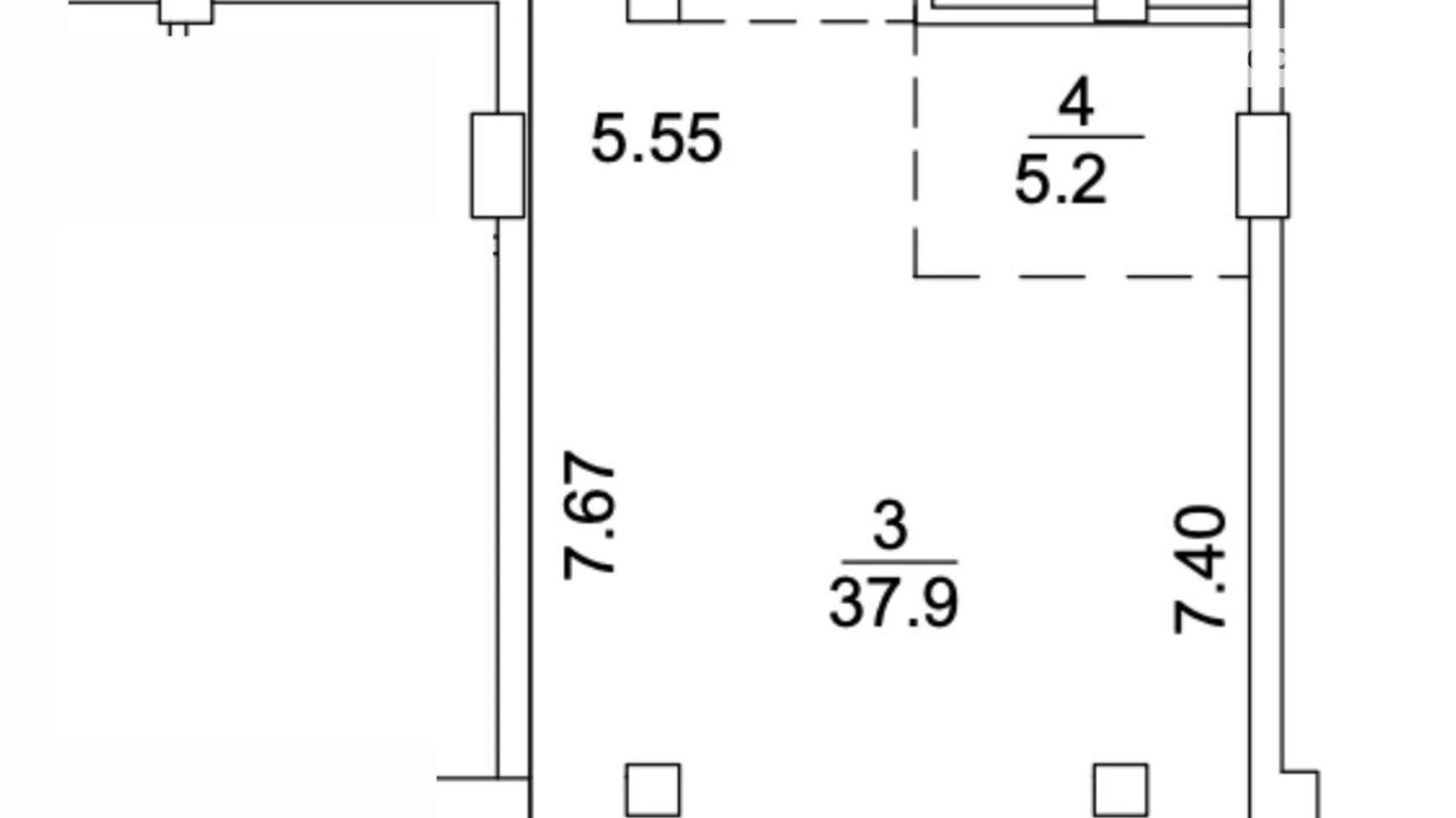 Продается 1-комнатная квартира 59 кв. м в Киеве, ул. Луговая