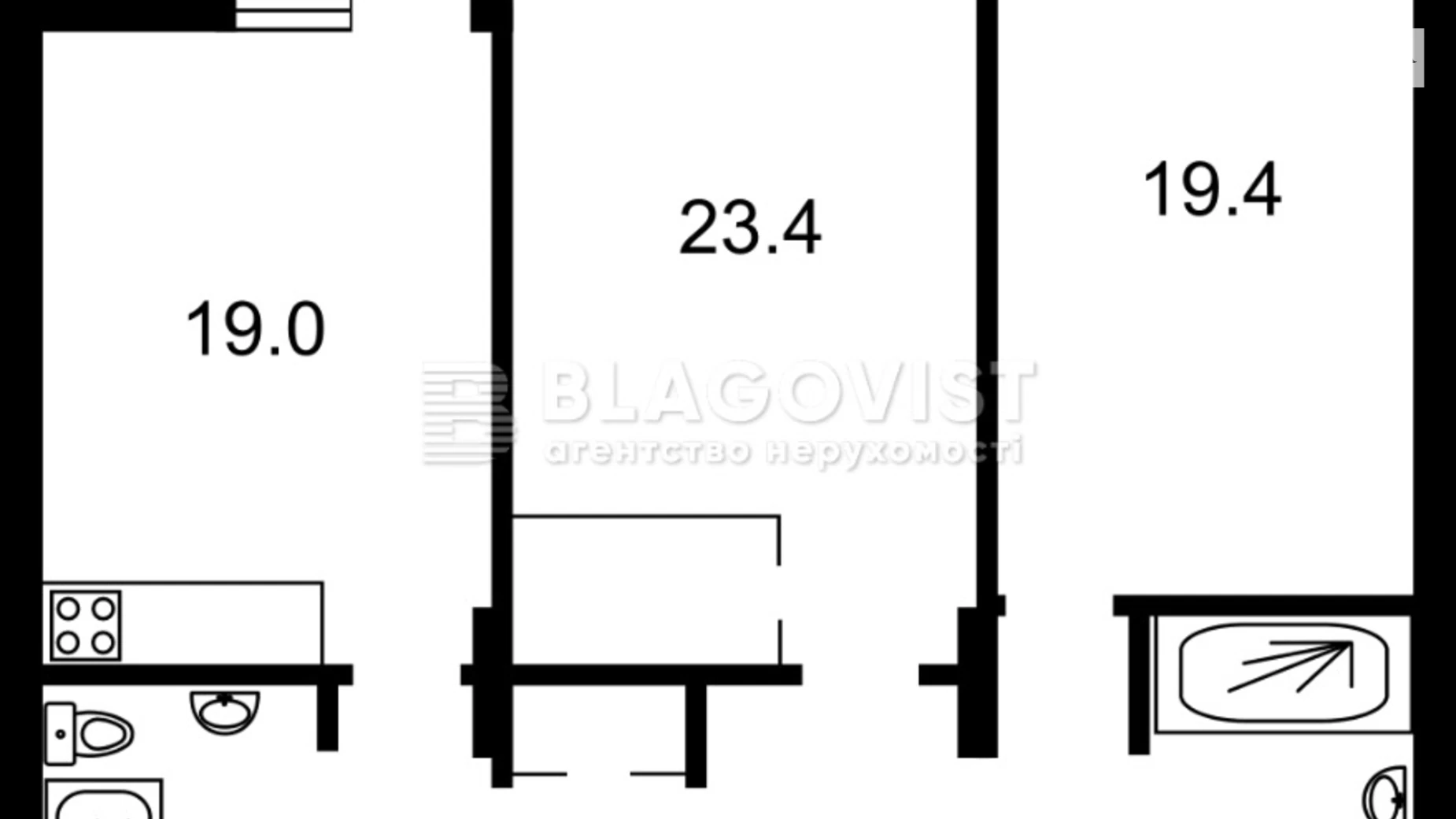 Продается 2-комнатная квартира 82 кв. м в Киеве, ул. Антоновича(Горького), 44