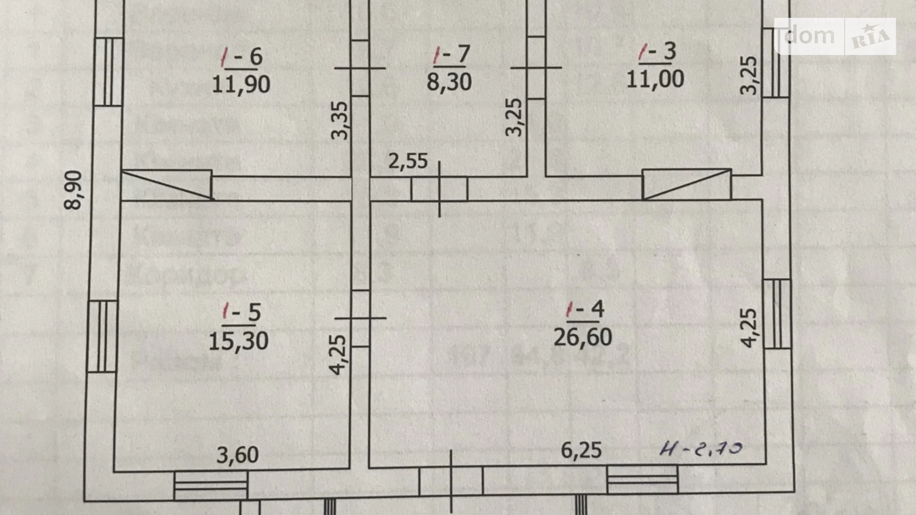 Продается одноэтажный дом 106 кв. м с бассейном, івана кальницького, 60