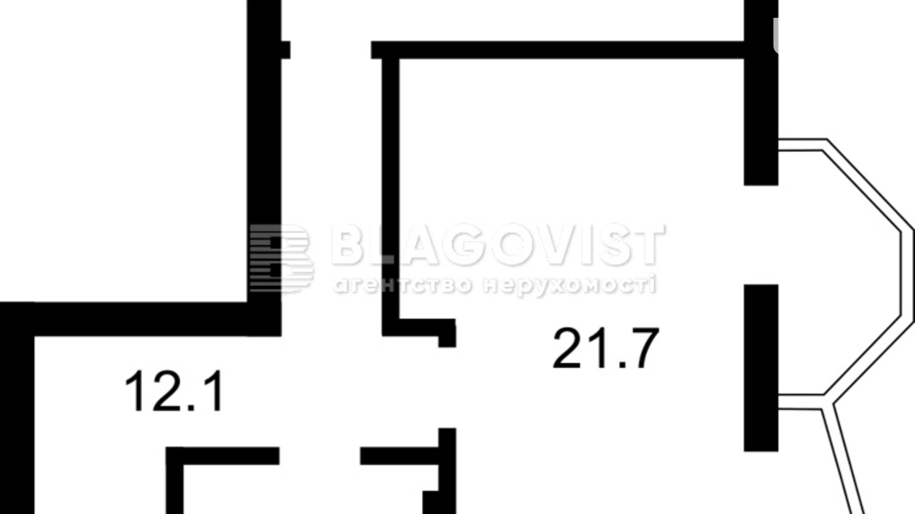 Продається 2-кімнатна квартира 55 кв. м у Києві, вул. Олевська, 9