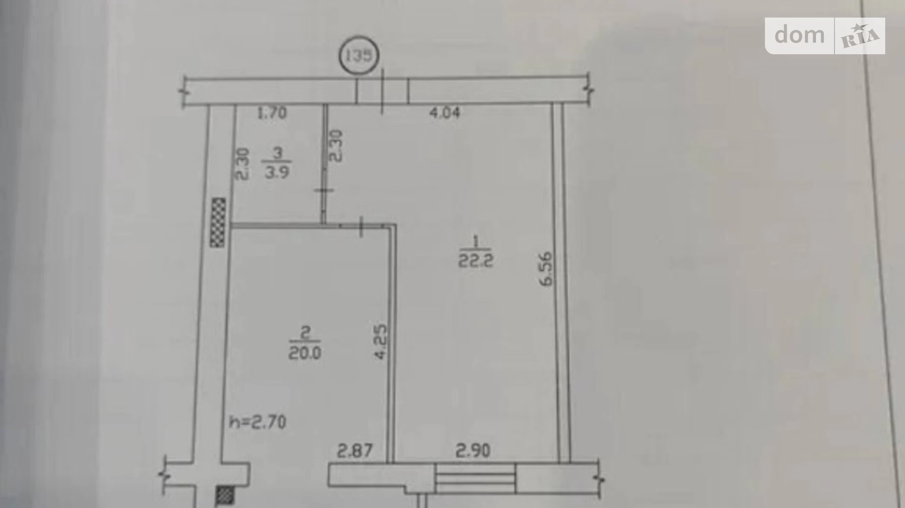 Продается 1-комнатная квартира 41 кв. м в Днепре, Запорожское шоссе, 25