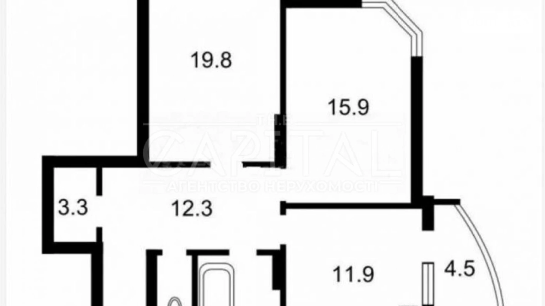 Продается 2-комнатная квартира 77 кв. м в Киеве, ул. Драгоманова, 40З - фото 2