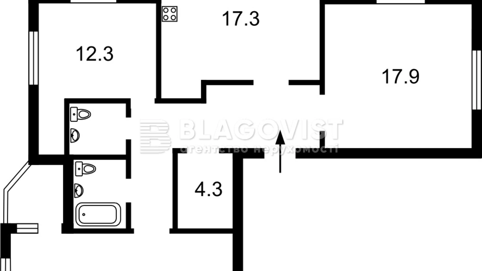 Продается 3-комнатная квартира 100 кв. м в Киеве, ул. Златоустовская, 25 - фото 2