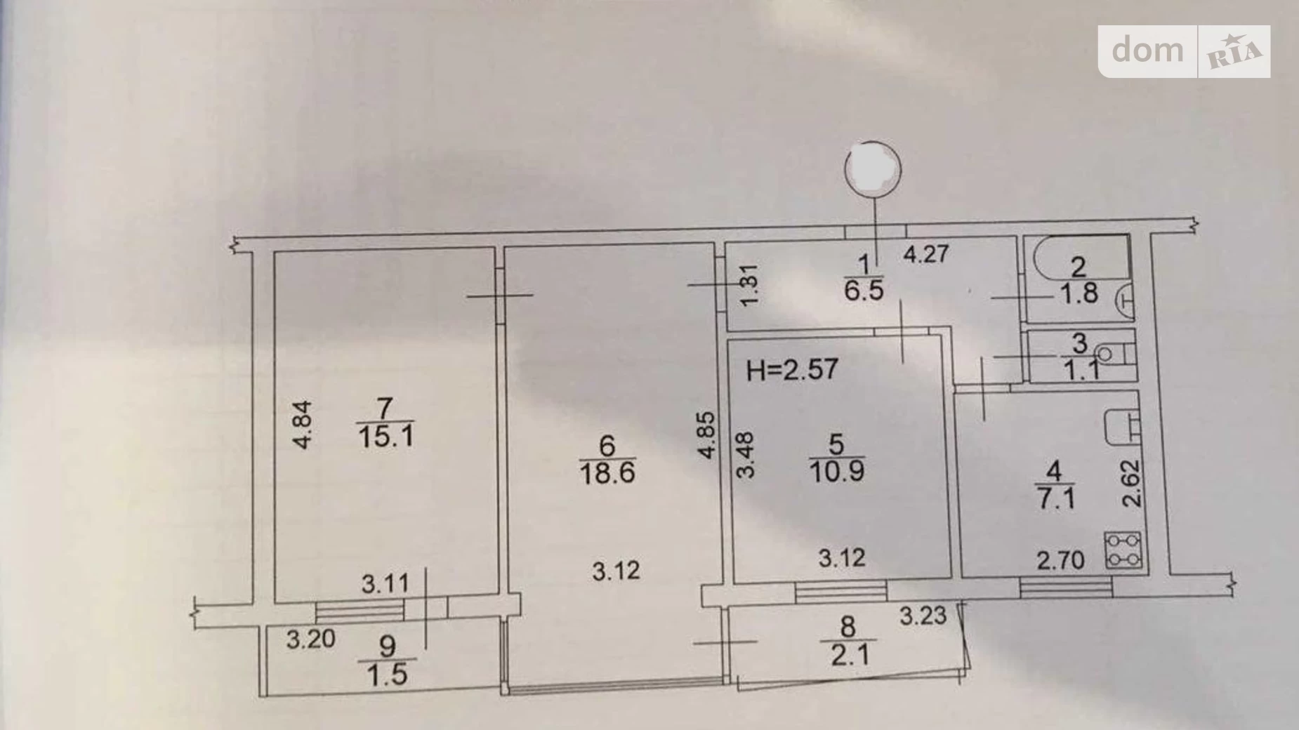 Продается 3-комнатная квартира 70 кв. м в Киеве, ул. Левка Лукьяненко, 1