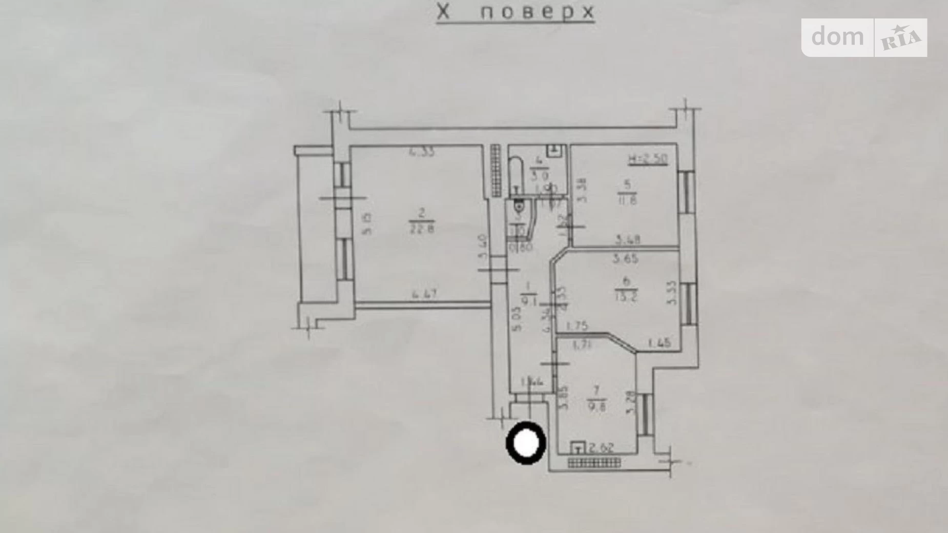 Продается 3-комнатная квартира 74 кв. м в Одессе, ул. Палия Семена, 77