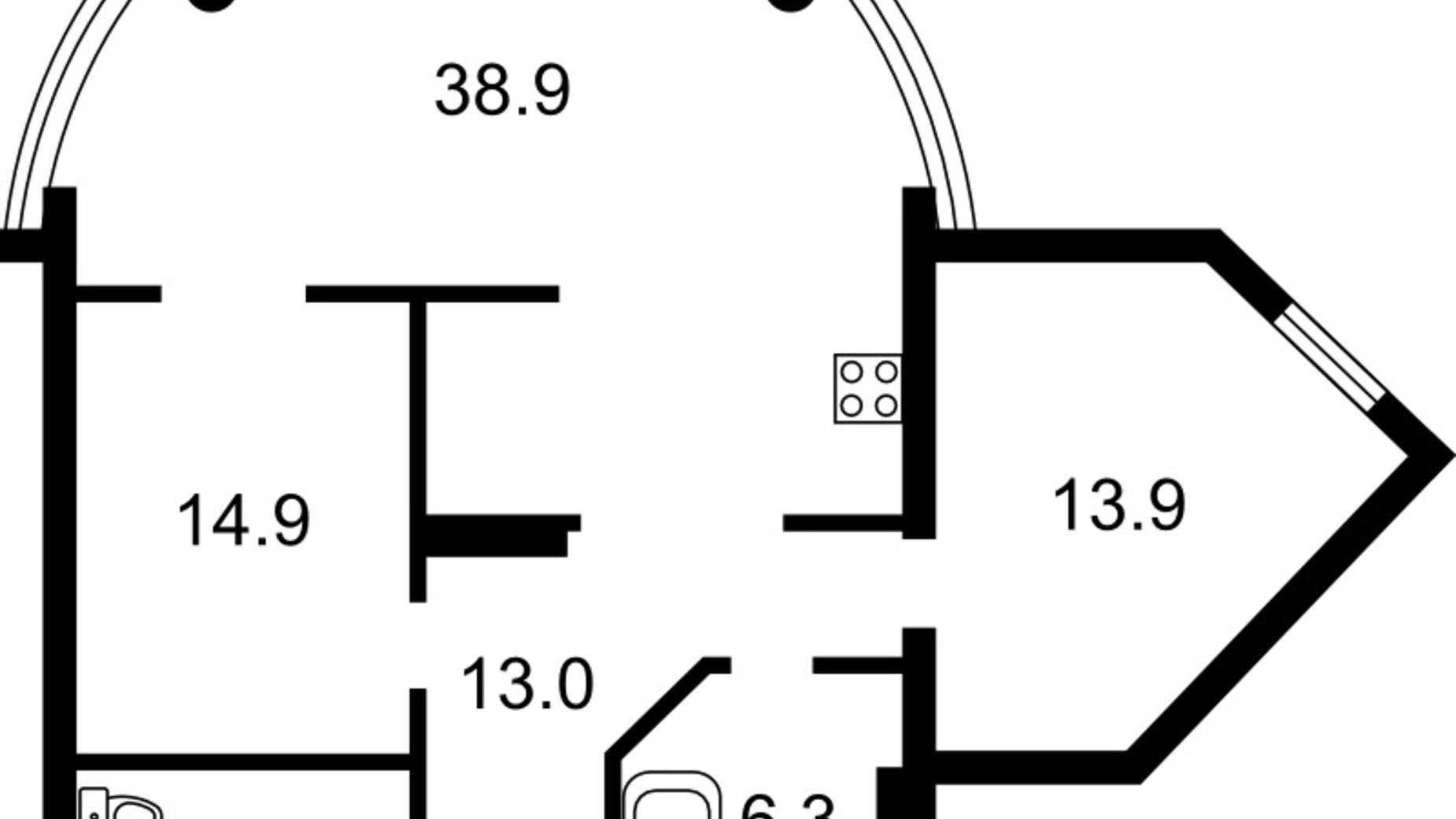 Продается 2-комнатная квартира 86 кв. м в Киеве, ул. Вячеслава Черновола, 29А - фото 4