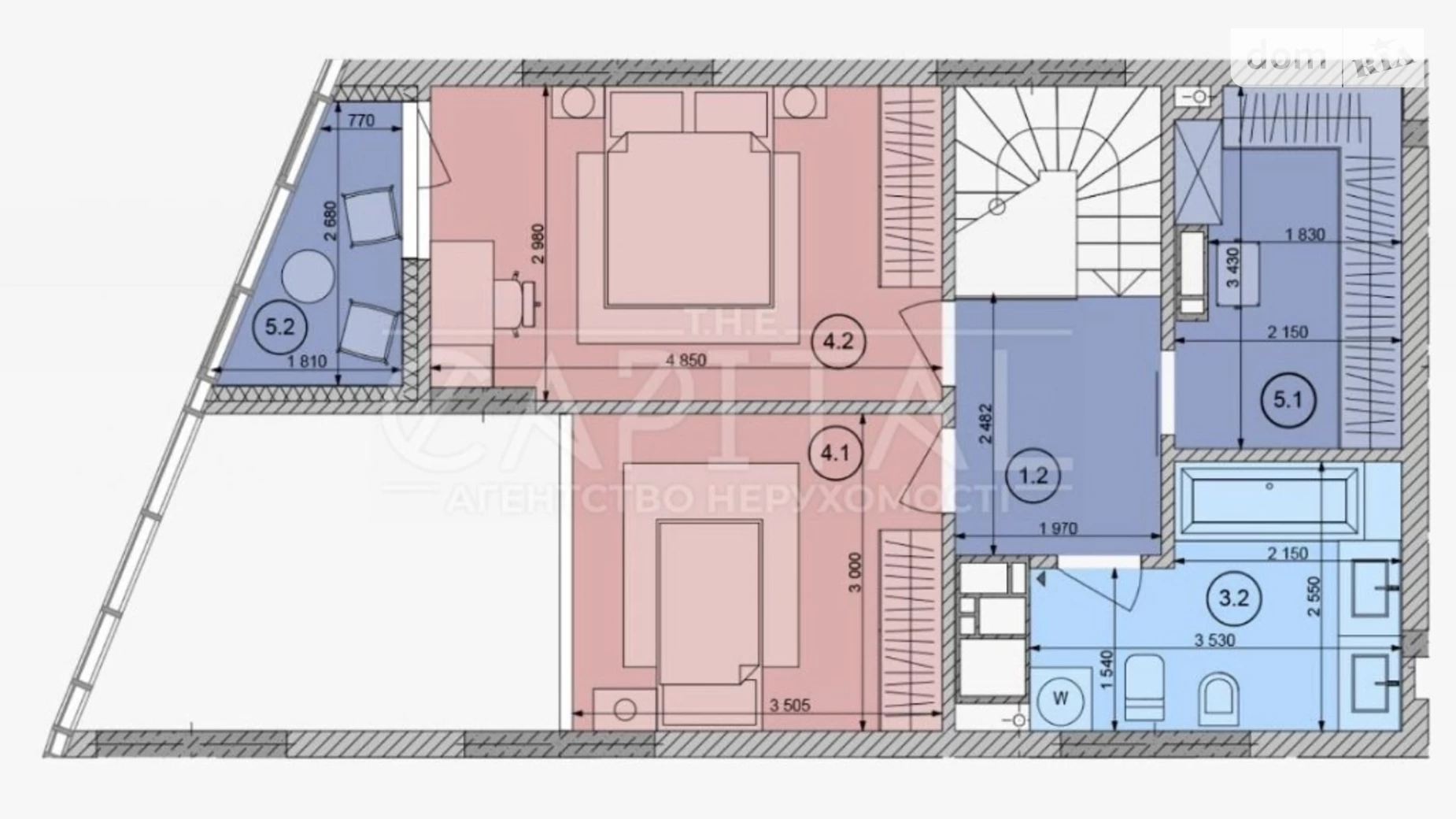 Продается 2-комнатная квартира 99 кв. м в Киеве, ул. Васильковская, 1