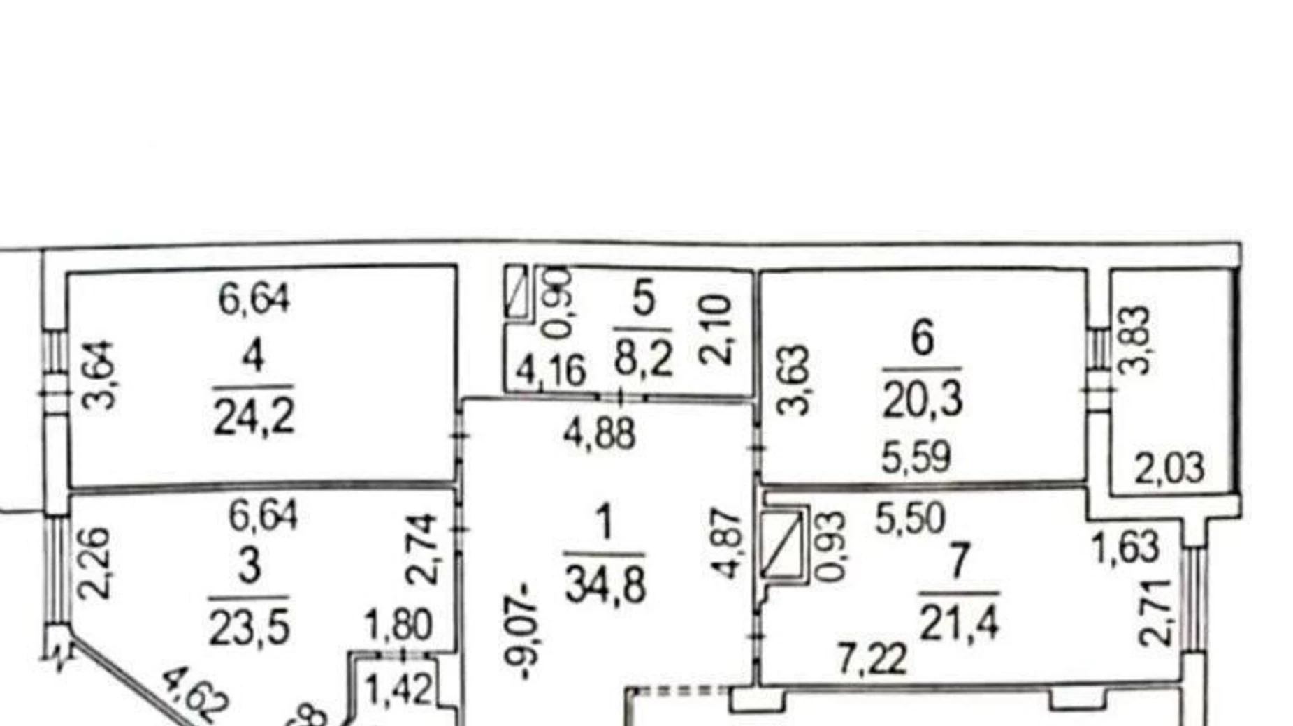 Продается 4-комнатная квартира 189 кв. м в Полтаве, ул. Коваля, 2