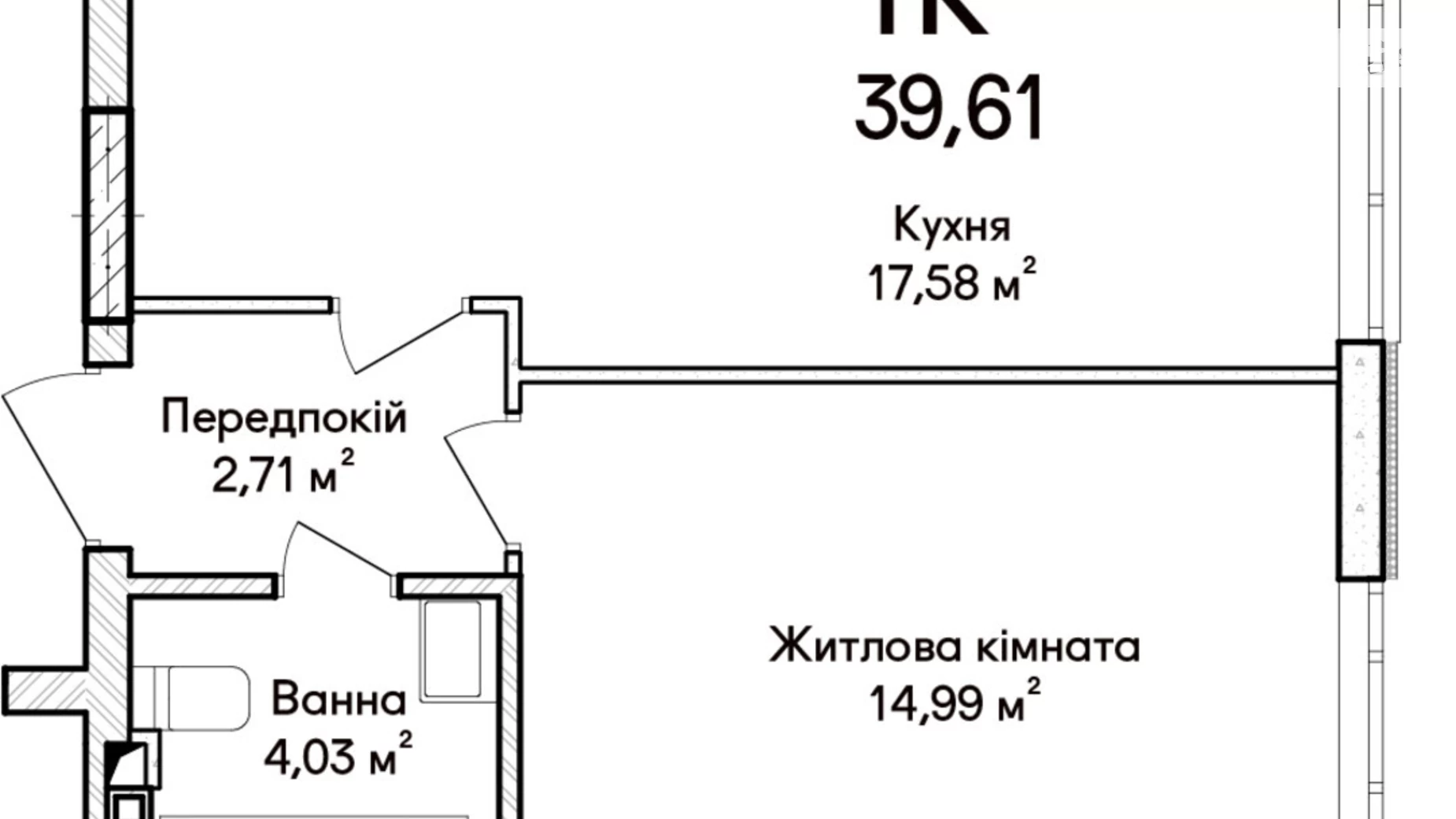 Продається 3-кімнатна квартира 77 кв. м у Ірпені, вул. Ольги Кобилянської(Достоєвського) - фото 2