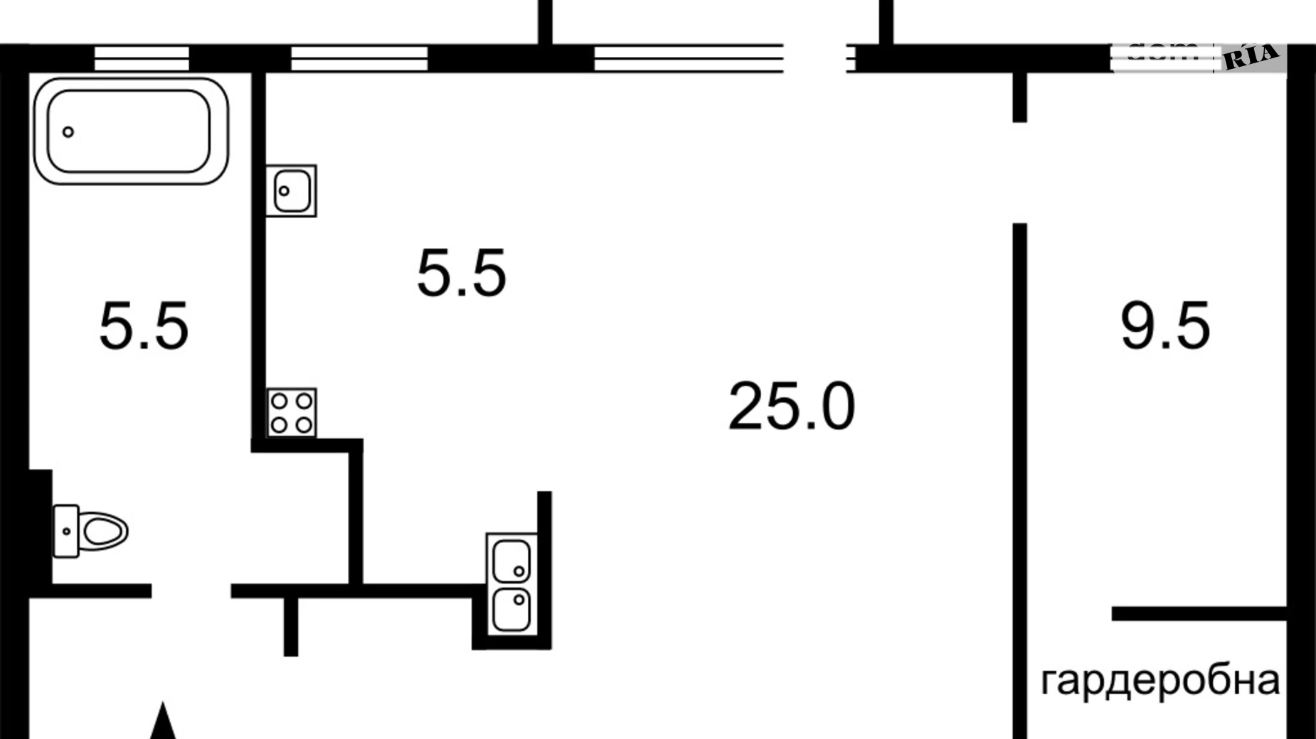 Продается 1-комнатная квартира 57 кв. м в Киеве, ул. Круглоуниверситетская, 2/1 - фото 3