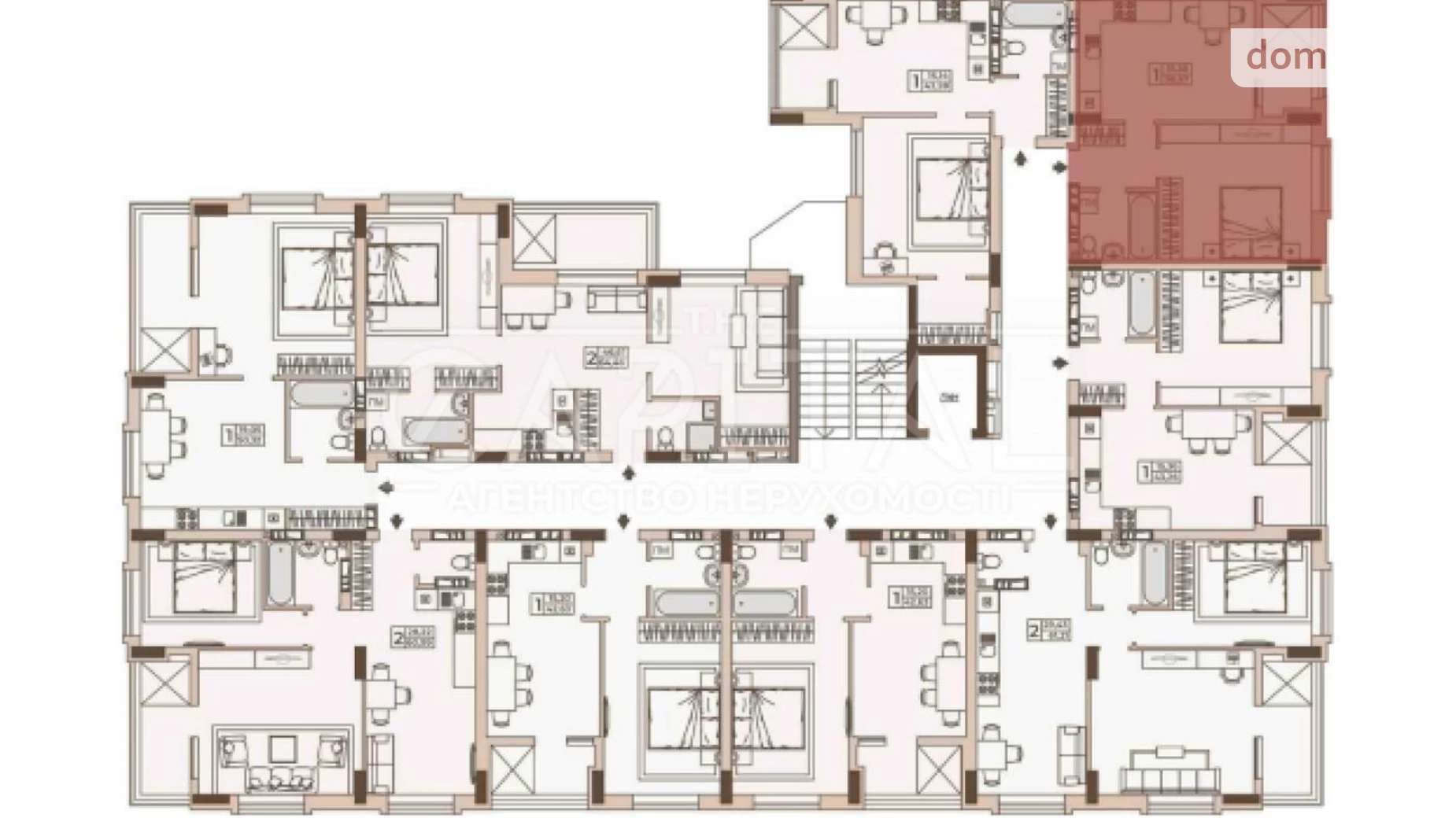 Продается 1-комнатная квартира 38.57 кв. м в Киеве, ул. Николая Юнкерова, 37