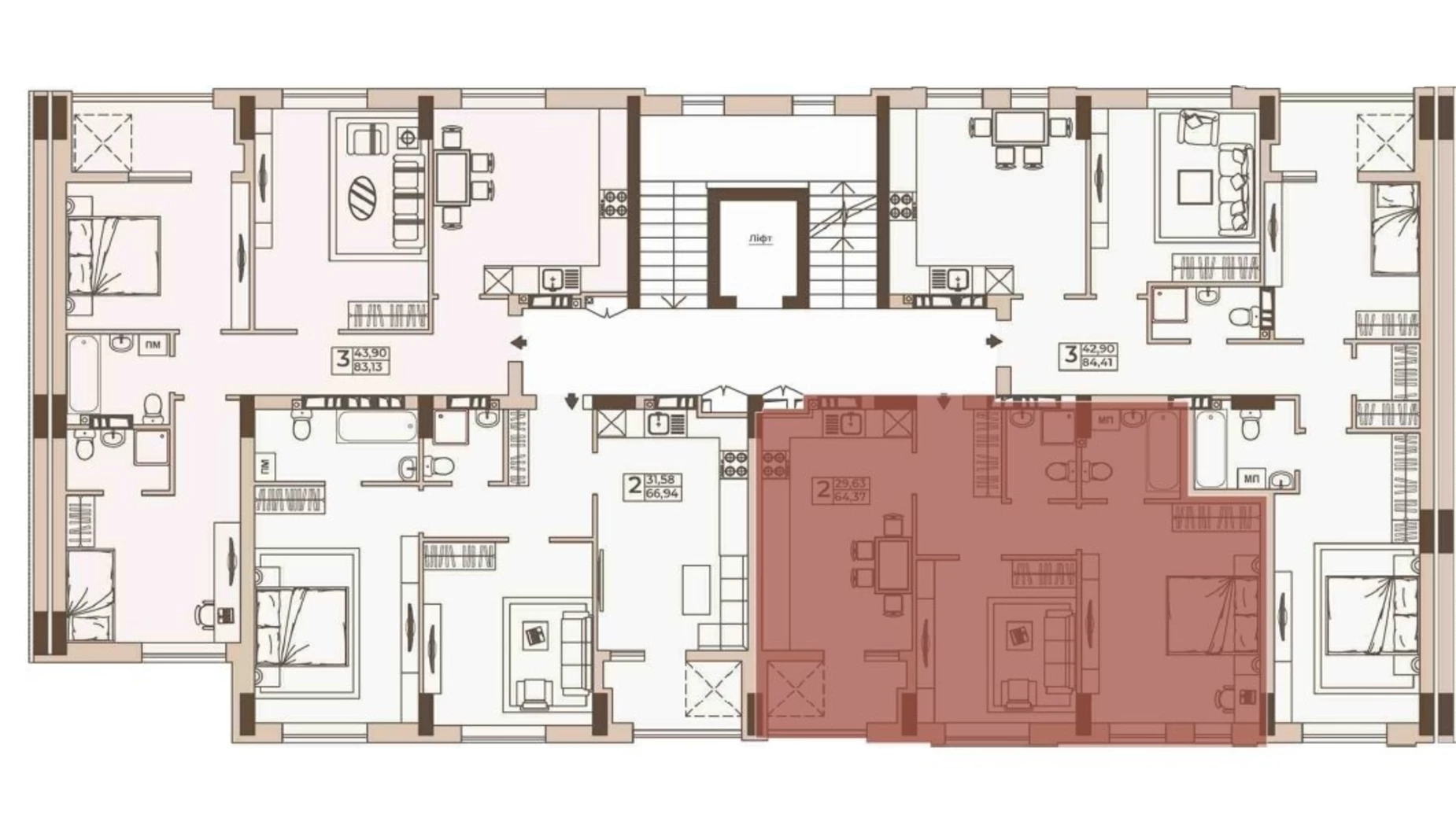 Продается 2-комнатная квартира 64 кв. м в Киеве, ул. Николая Юнкерова - фото 3