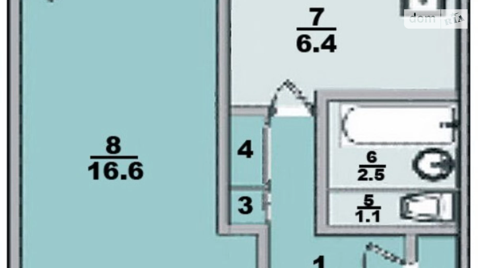 Продается 1-комнатная квартира 33 кв. м в Харькове, ул. Леся Сердюка, 4