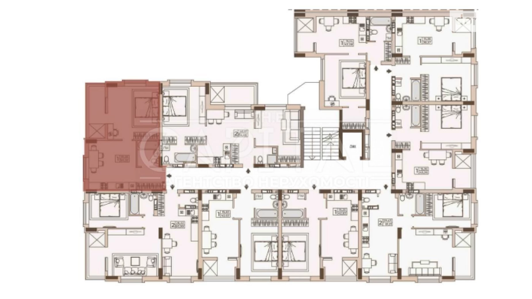 Продается 1-комнатная квартира 50.32 кв. м в Киеве, ул. Николая Юнкерова, 37 - фото 2