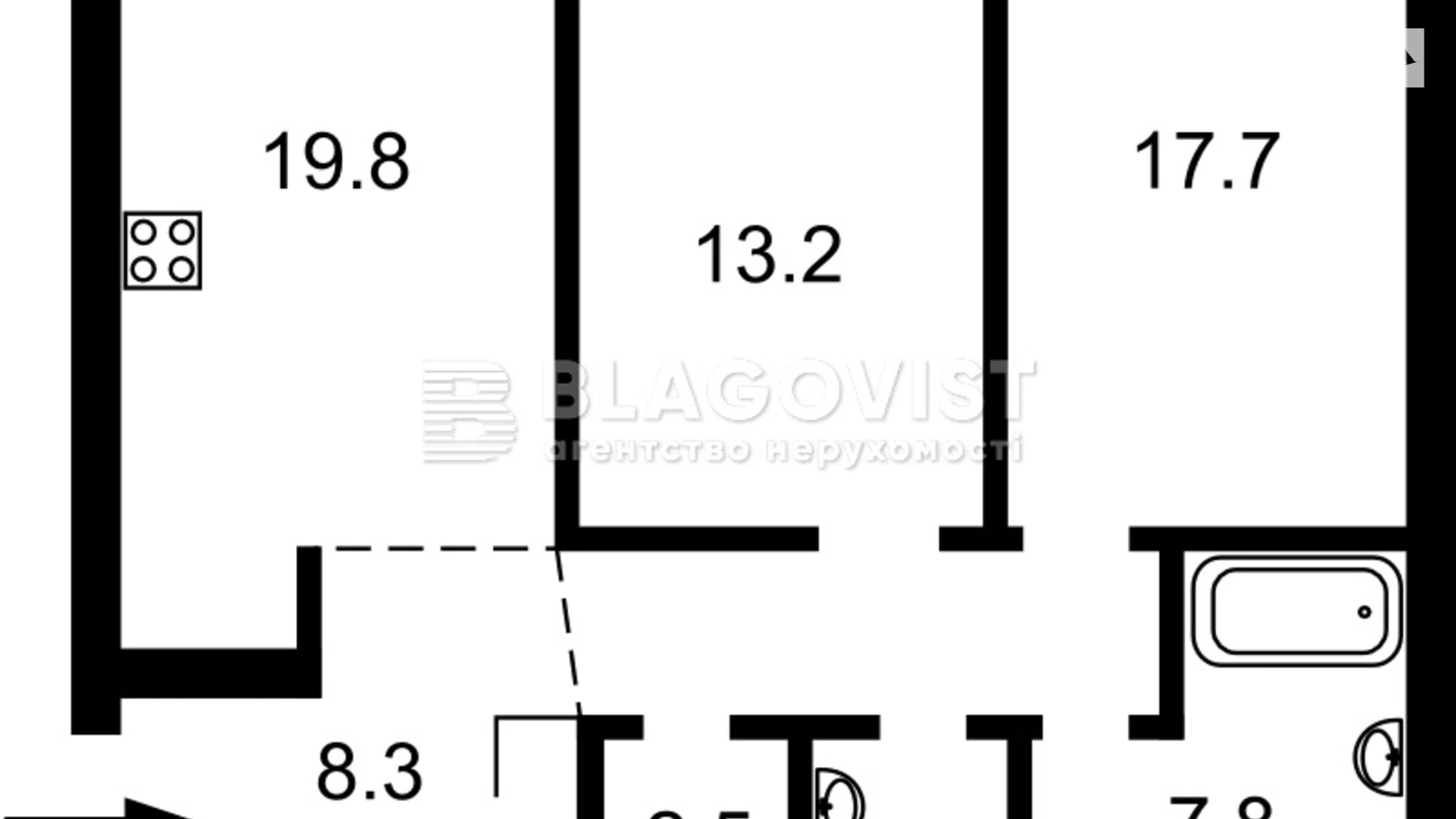 Продается 3-комнатная квартира 85 кв. м в Киеве, ул. Причальная, 14 - фото 2