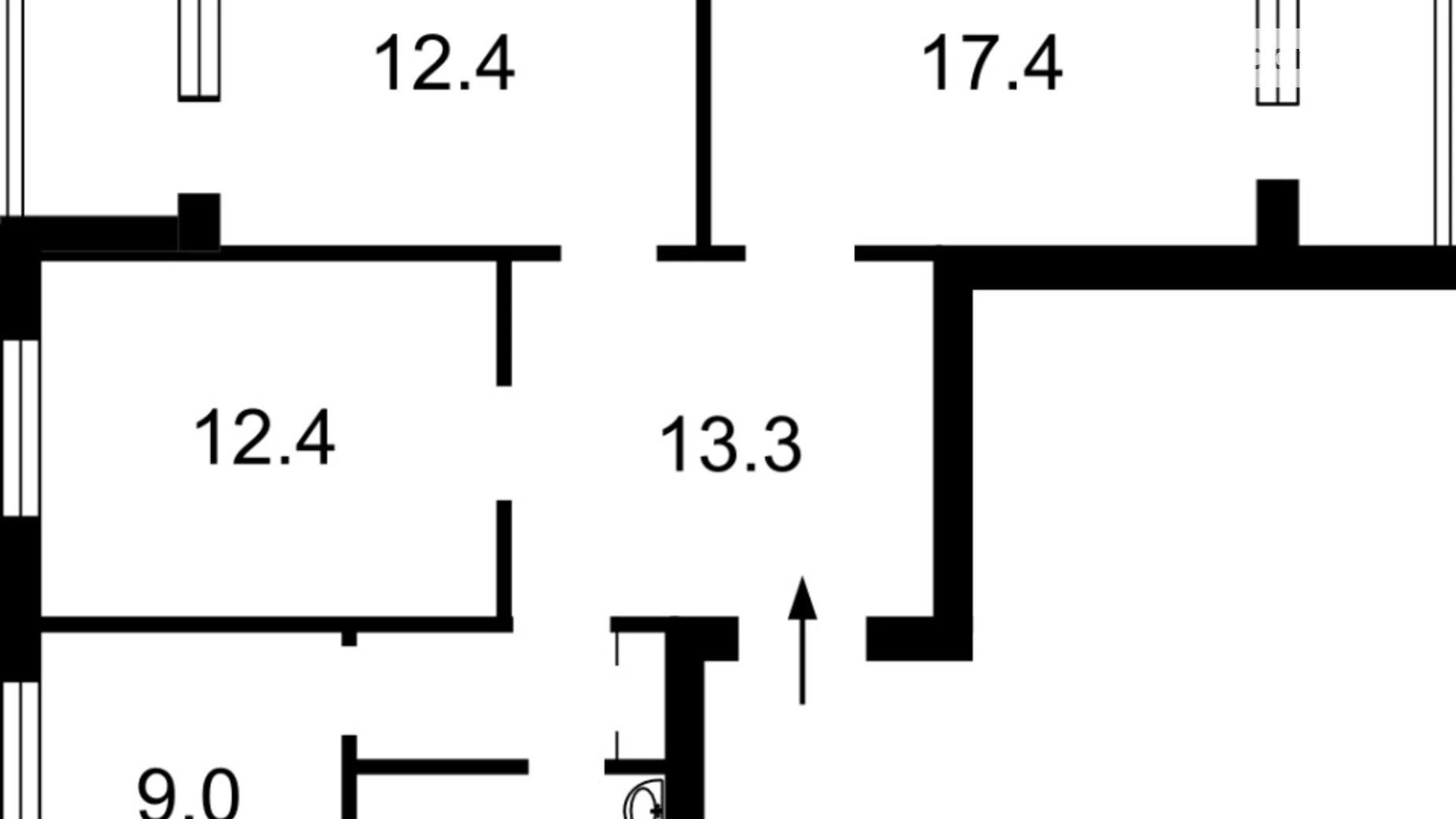 Продается 3-комнатная квартира 72 кв. м в Киеве, ул. Наталии Ужвий, 4