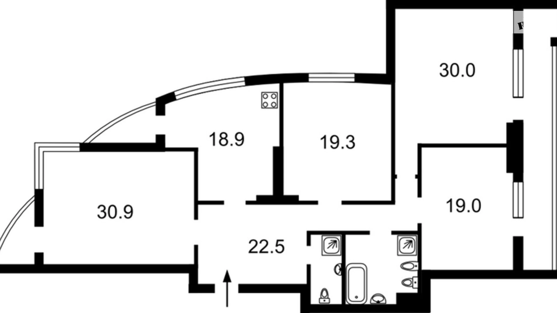 Продается 4-комнатная квартира 170 кв. м в Киеве, ул. Старонаводницкая, 6Б