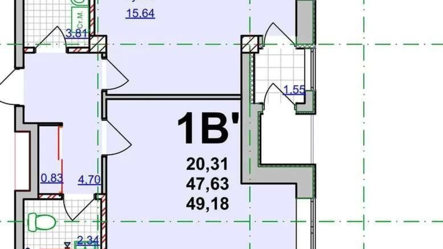 Продается 1-комнатная квартира 49 кв. м в Харькове, ул. Оренбургская