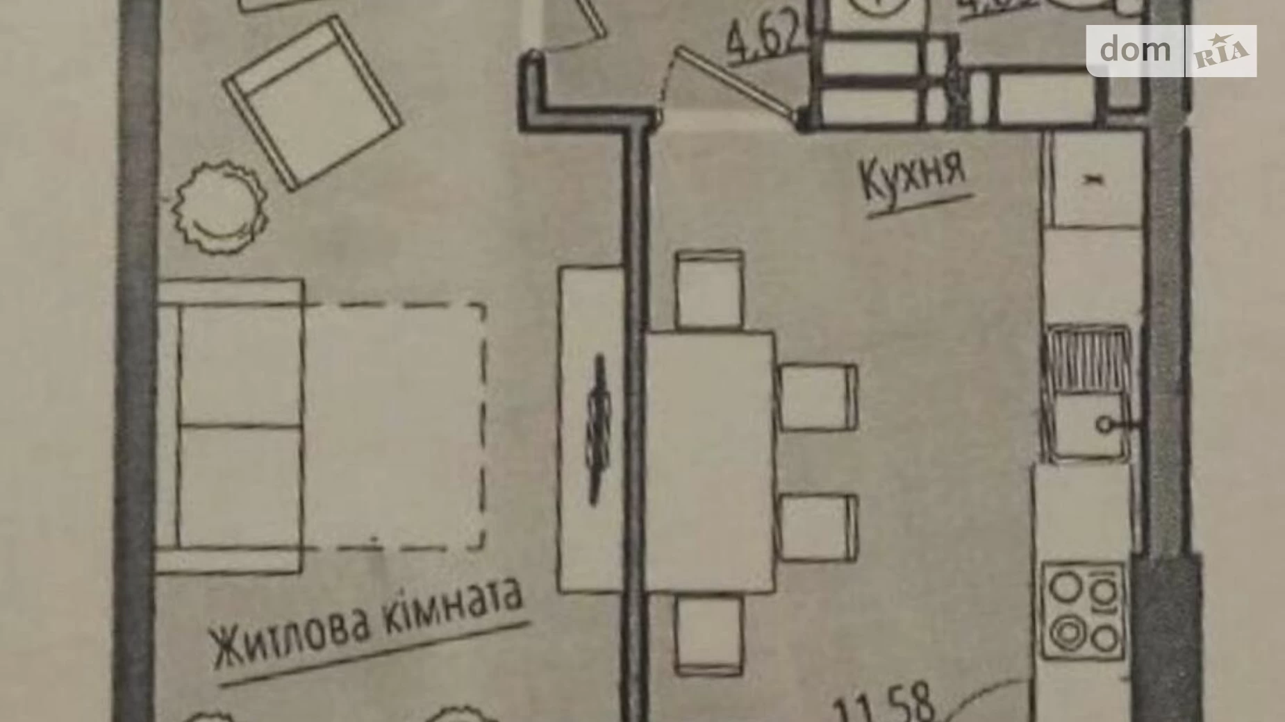 Продается 1-комнатная квартира 44.44 кв. м в Киеве, ул. Дружбы (Бортничи) - фото 3