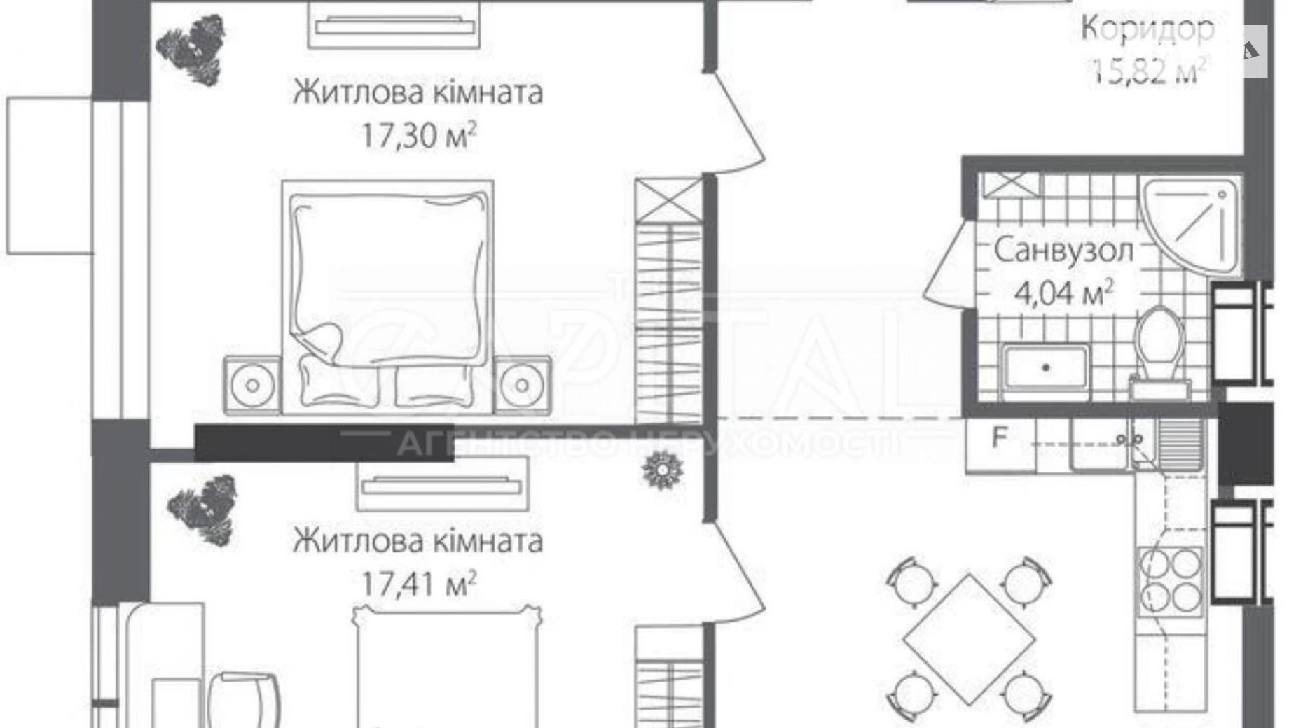 Продается 3-комнатная квартира 83 кв. м в Киеве, наб. Днепровская, 10 - фото 4