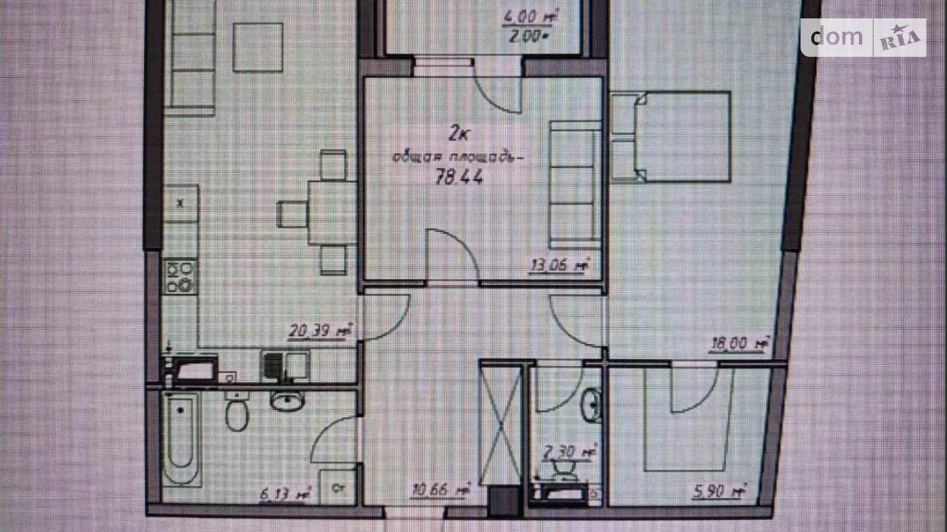 Продается 3-комнатная квартира 78 кв. м в Одессе, пер. Курортный, 2 - фото 2