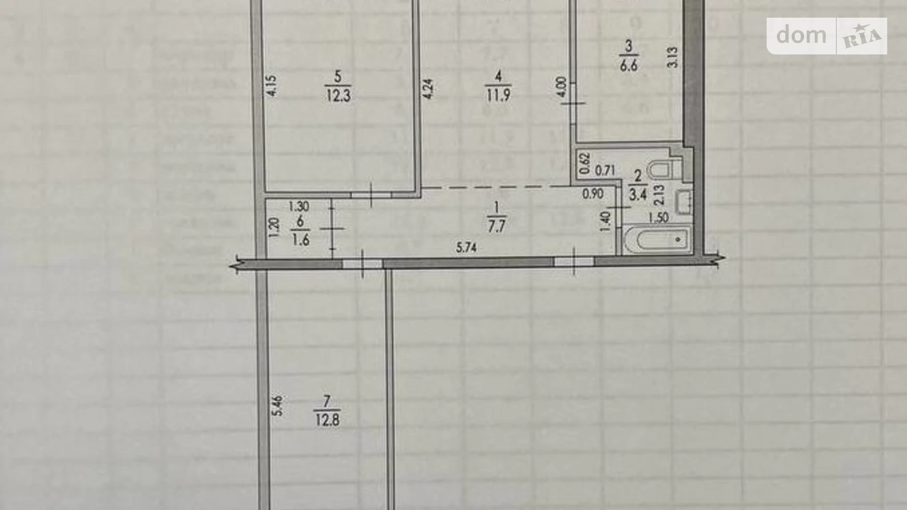 Продается 3-комнатная квартира 58 кв. м в Днепре, ул. Николая Михновского(Щербины), 17