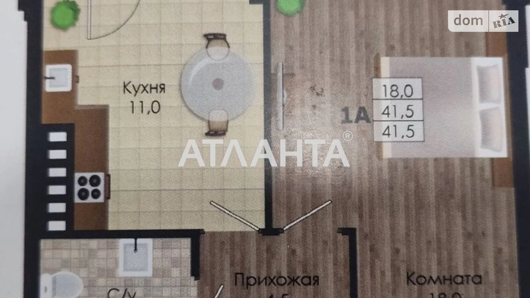 Продається 1-кімнатна квартира 44 кв. м у Крижанівка, Миколаївська дорога дор., 3Г - фото 3