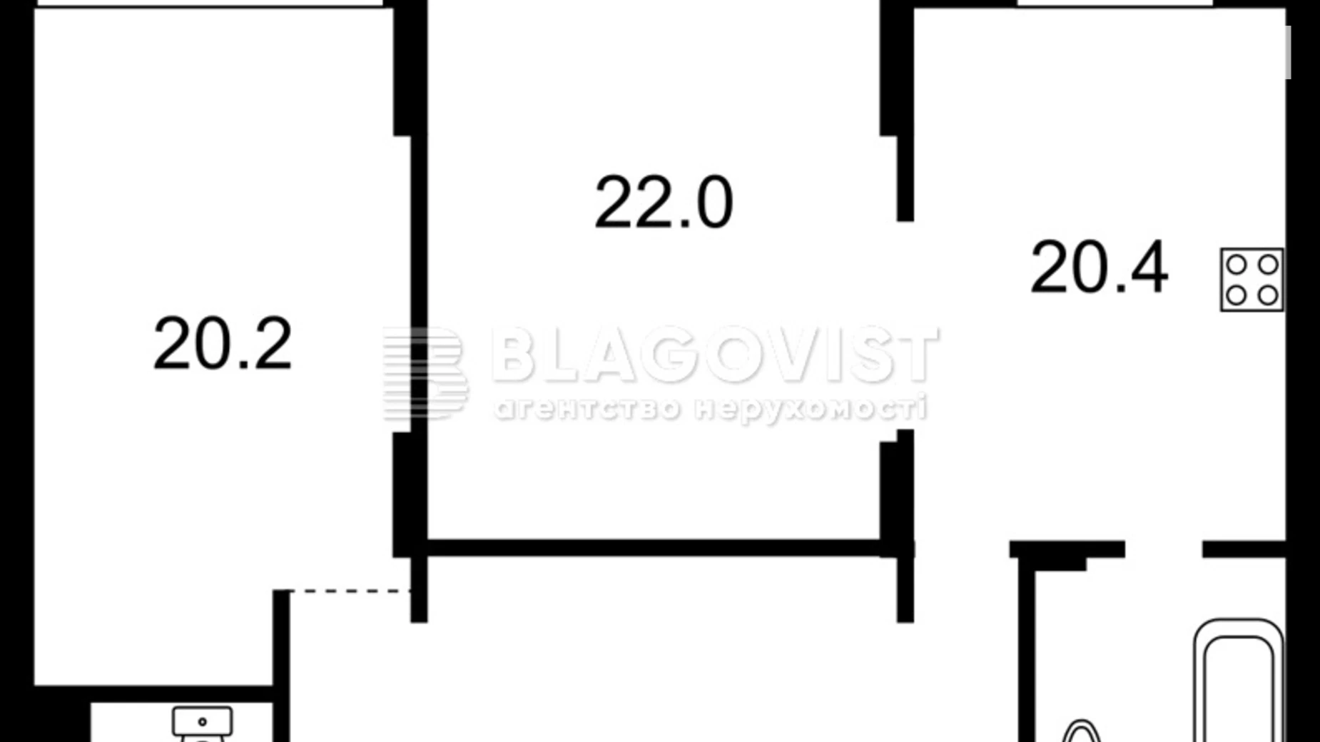 Продается 2-комнатная квартира 84.8 кв. м в Киеве, наб. Днепровская, 14А - фото 3